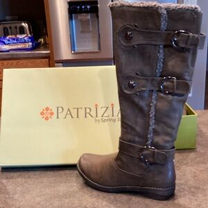 Women's Warm Lined Boots - Brown